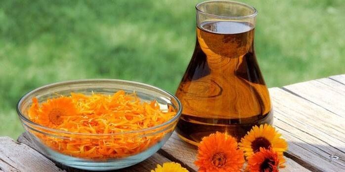 marigold tincture against foot fungus